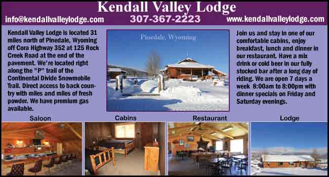 Kendall Valley Lodge snowmobiling