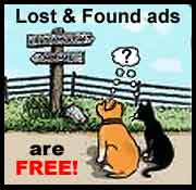 Lost and Found ads are free!