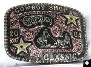 Prize Buckle. Photo by Pinedale Online.