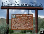 Fremont Sign at Two Buttes. Photo by Pinedale Online.