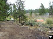 Jim Creek fire sprinklers. Photo by U.S. Forest Service.