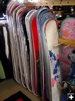 Snowboards. Photo by Dawn Ballou, Pinedale Online!.