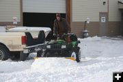 Pushing Snow. Photo by Clint Gilchrist, Pinedale Online!.