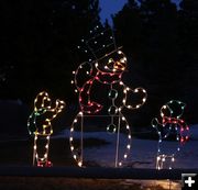 Christmas lights. Photo by Pam McCulloch, Pinedale Online.