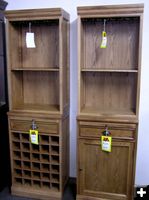 Liquor-Wine Cabinets. Photo by Dawn Ballou, Pinedale Online.