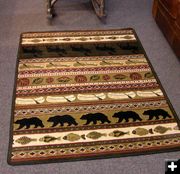 Wildlife Design Rug. Photo by Dawn Ballou, Pinedale Online.