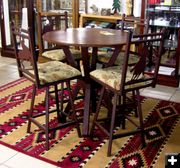 Western Dining Set. Photo by Dawn Ballou, Pinedale Online.