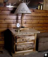 Dresser and Lamp. Photo by Dawn Ballou, Pinedale Online.