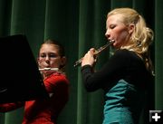 Flute performances. Photo by Pam McCulloch, Pinedale Online.