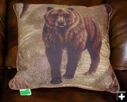Grizzly Bear Pillow. Photo by Dawn Ballou, Pinedale Online.