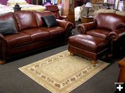 Leather Living Room Set. Photo by Dawn Ballou, Pinedale Online.