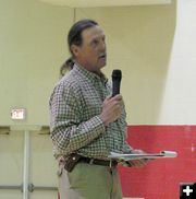 Dave Vlcek talk. Photo by Dawn Ballou, Pinedale Online.