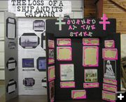 History Project Displays. Photo by Dawn Ballou, Pinedale Online.