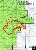 June 28 fire perimeter. Photo by USFS graphic.