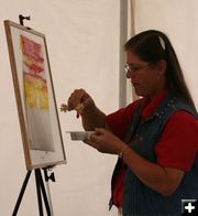 Rope Painting. Photo by Dawn Ballou, Pinedale Online.