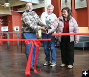 Ribbon Cutting. Photo by Clint Gilchrist, Pinedale Online.