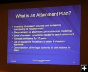 Attainment Plan. Photo by Dawn Ballou, Pinedale Online.