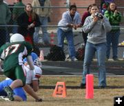 Lovell 14 - Pinedale 0. Photo by Clint Gilchrist, Pinedale Online.