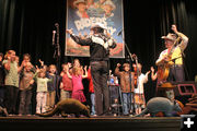 Kids on stage. Photo by Tim Ruland.