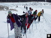 X-C ski trip to Surveyor Park. Photo by Bob Barrett, Pinedale Ski Education Foundation..