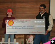 Shell Donation. Photo by Dawn Ballou, Pinedale Online.