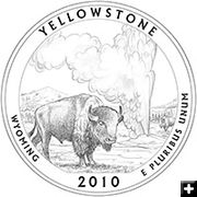 Yellowstone Park Quarter. Photo by United States Mint.