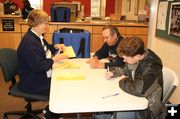 Counting Rural Health Votes. Photo by Dawn Ballou, Pinedale Online.