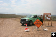Road Closed. Photo by Dawn Ballou, Pinedale Online.