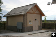 Metering Vault Building. Photo by Dawn Ballou, Pinedale Online.