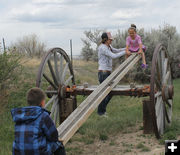 Teeter-totter. Photo by Clint Gilchrist, Pinedale Online.