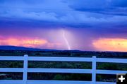 Sunset lightning. Photo by Dave Schultz.