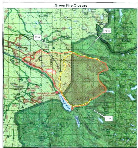 Green Fire Closure Area. Photo by Bridger-Teton National Forest.
