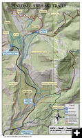X-C Ski Trail Map. Photo by Trail map courtesy Sublette County Recreation Board.