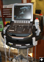 Ultrasound machine. Photo by Dawn Ballou, Pinedale Online.