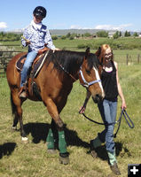 Outstanding Teen Volunteer. Photo by MESA Therapeutic Horsemanship.