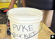 Puke Bucket. Photo by Terry Allen.