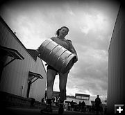 Keg and Clouds. Photo by Terry Allen.