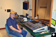 David Smith, sound guy. Photo by Terry Allen, Pinedale Online.