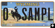 2017 WY Prestige Plate. Photo by Wyoming Department of Transportation.