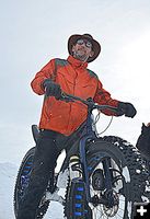 Jason and his Fat Tire Bike. Photo by Terry Allen.