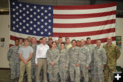 Wyoming National Guards 187th Airlift Squadron. Photo by Senator Barrassos office.