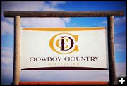 Cowboy Country Distilling Sign Out Front. Photo by Terry Allen.