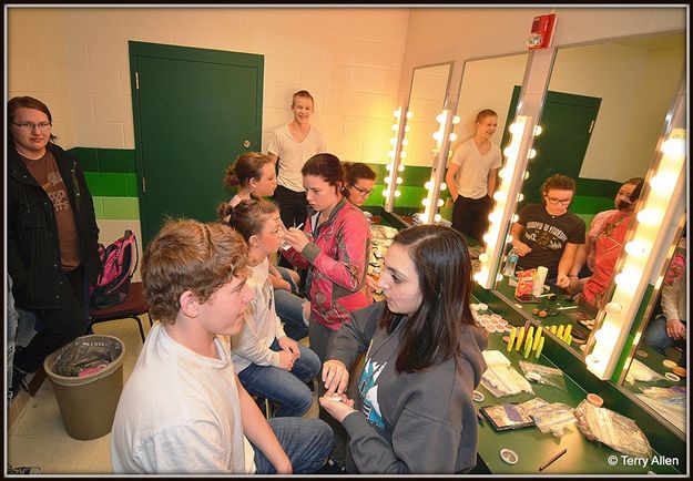 Makeup Room Back Stage. Photo by Terry Allen.