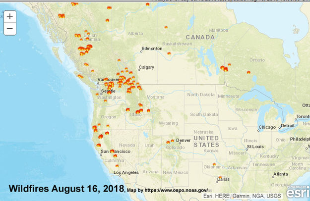Wildfires. Photo by NOAA.