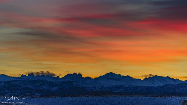 Morning color over the Winds. Photo by Dave Bell.