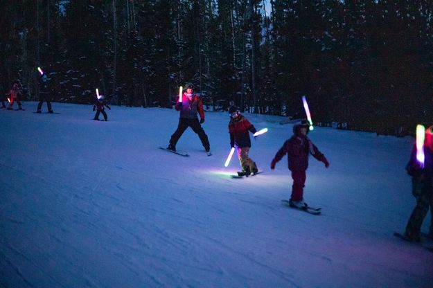 Ski line. Photo by White Pine Ski Resort.