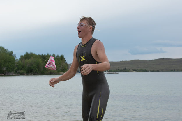 Out of the lake. Photo by Arnold Brokling.