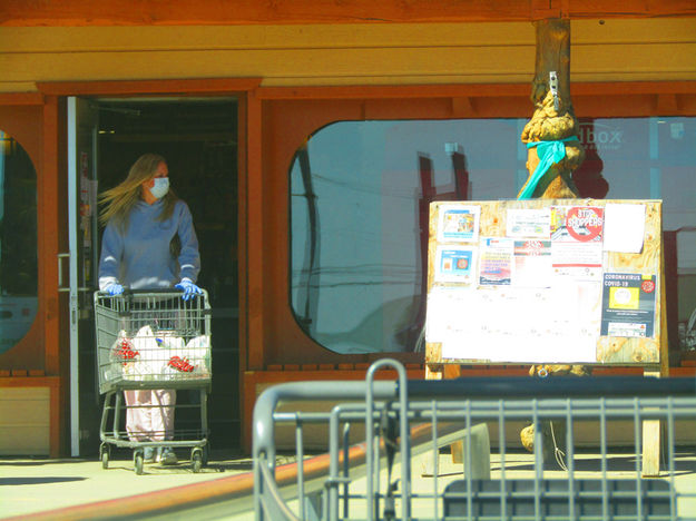 Masks and Gloves. Photo by Dawn Ballou, Pinedale Online.