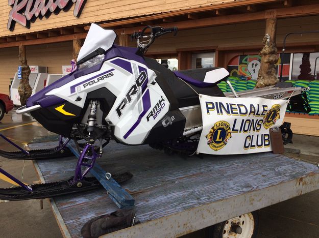 2020 Lions Club Snowmobile Raffle. Photo by Pinedale Lions Club.