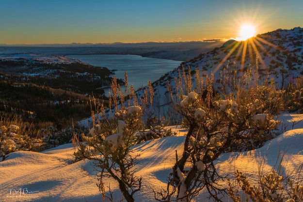 Winter on Fremont Lake. Photo by Dave Bell.